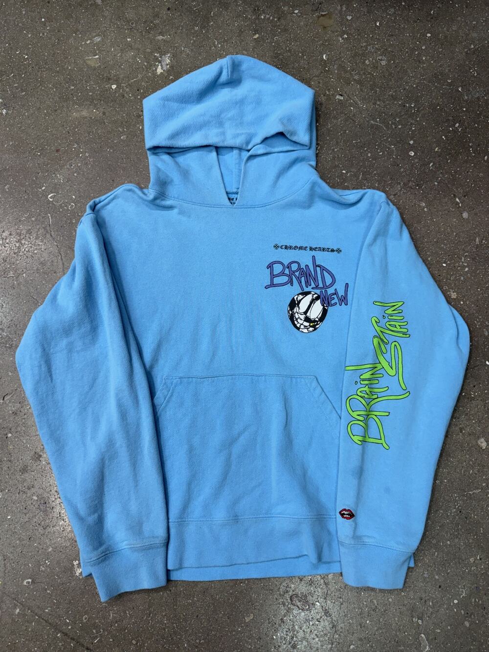 Chrome Hearts Matty Boy Brain Blue Hoodie